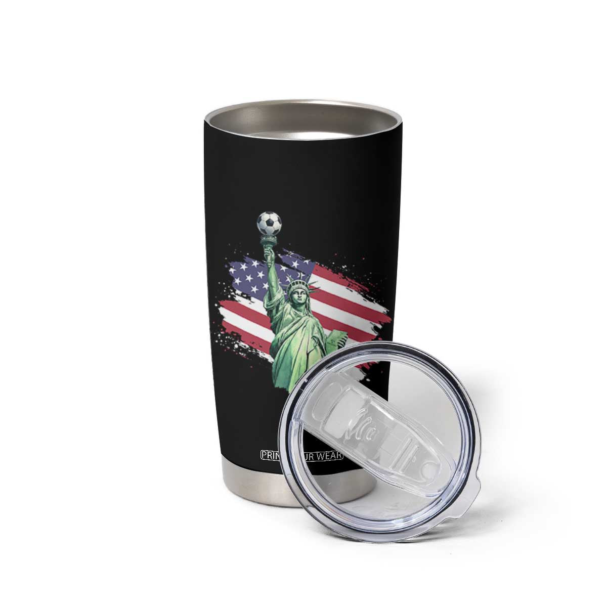 Statue Of Liberty Soccer Lover Tumbler Cup New Yorker Fan Gift TS12 Print Your Wear