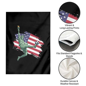 Funny Statue Of Liberty Playing Soccer Garden Flag New Yorker Fan Gift TS12 Print Your Wear
