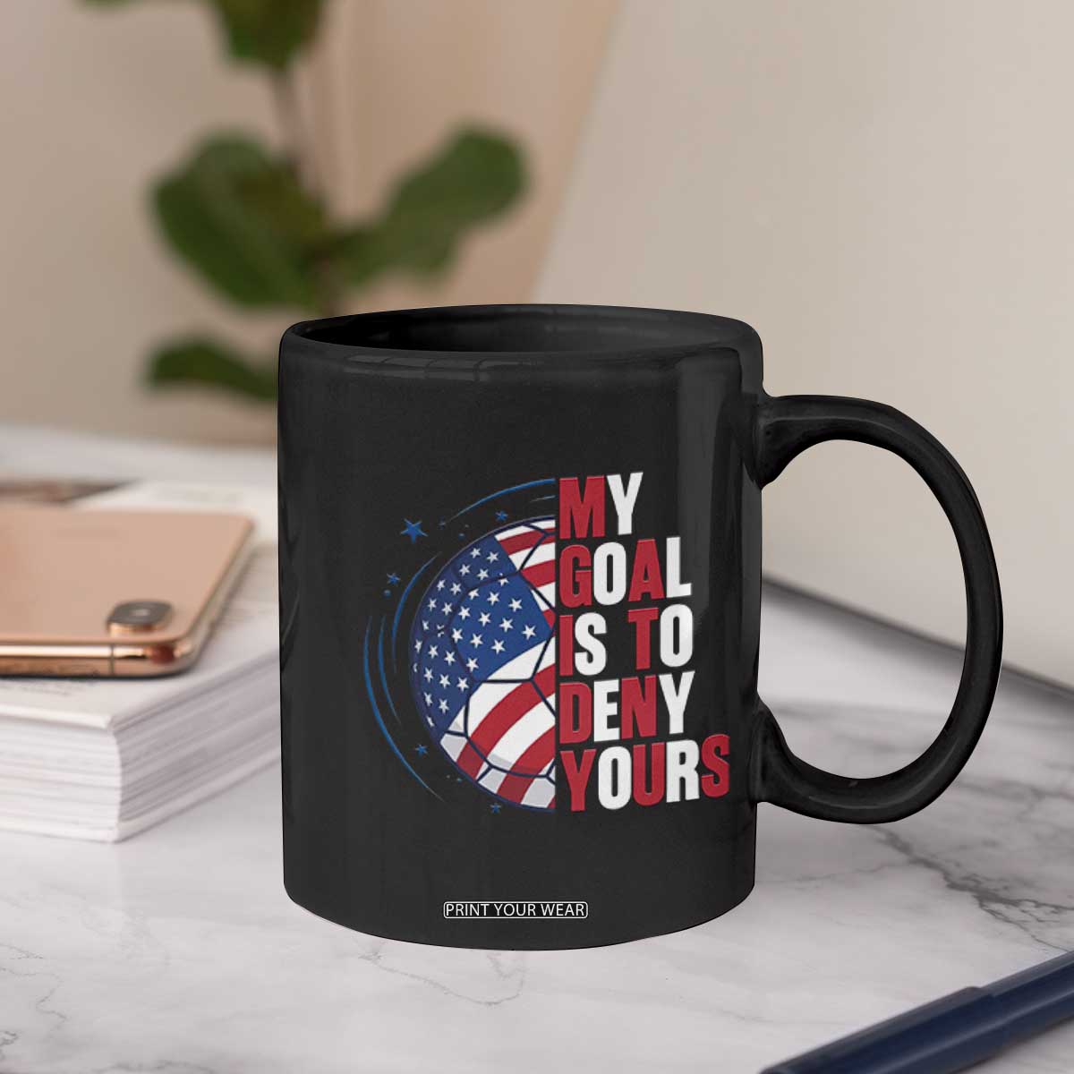 My Goal Is To Deny Yours Coffee Mug Soccer Goalie Gift TS12 Print Your Wear
