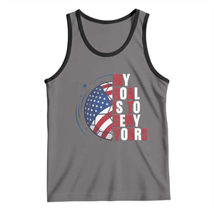 My Goal Is To Deny Yours Tank Top Soccer Goalie Gift TS12 Deep Heather Black Print Your Wear