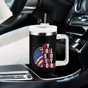 My Goal Is To Deny Yours Tumbler With Handle Soccer Goalie Gift TS12 Print Your Wear