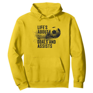 Funny Life Is About Goals And Assists Hoodie Goalkeepers Gifts TS12 Daisy Print Your Wear