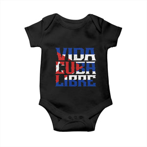 Viva Cuba Libre Baby Onesie Cuban Freedom Supporter TS12 Black Print Your Wear