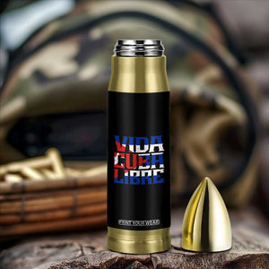 Viva Cuba Libre Bullet Tumbler Cuban Freedom Supporter TS12 Print Your Wear