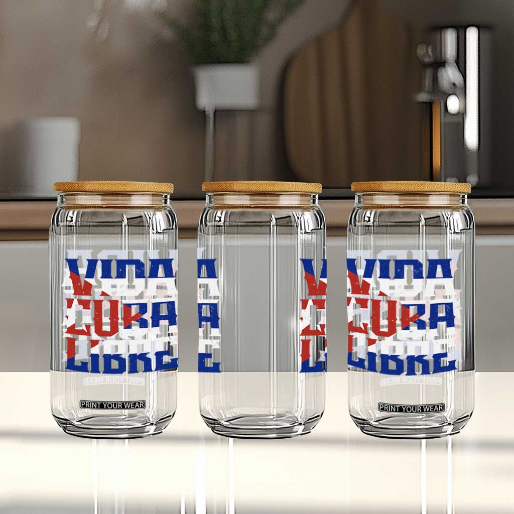 Viva Cuba Libre Glass Can Cuban Freedom Supporter TS12 Print Your Wear