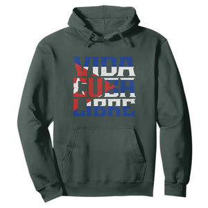 Viva Cuba Libre Hoodie Cuban Freedom Supporter TS12 Dark Forest Green Print Your Wear