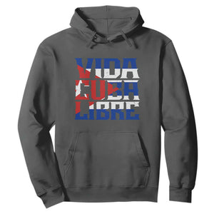 Viva Cuba Libre Hoodie Cuban Freedom Supporter TS12 Dark Heather Print Your Wear