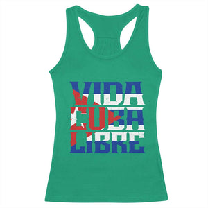 Viva Cuba Libre Racerback Tank Top Cuban Freedom Supporter TS12 Irish Green Print Your Wear