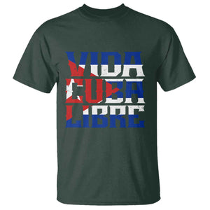 Viva Cuba Libre T Shirt Cuban Freedom Supporter TS12 Dark Forest Green Print Your Wear