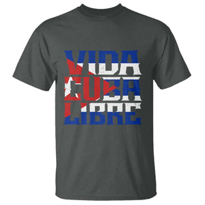 Viva Cuba Libre T Shirt Cuban Freedom Supporter TS12 Dark Heather Print Your Wear