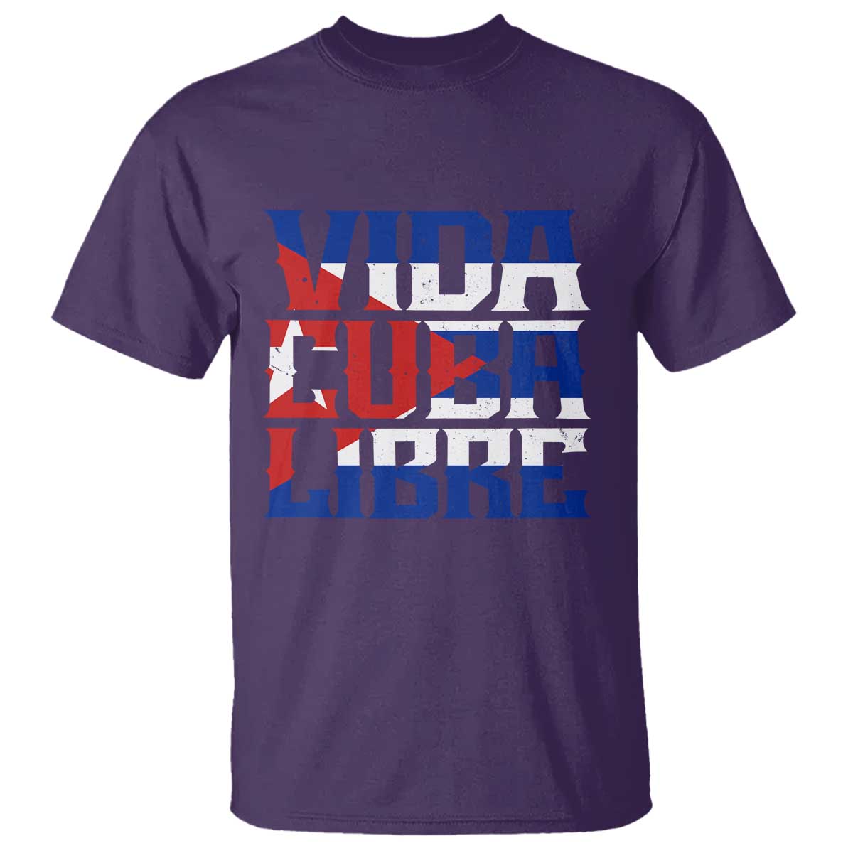 Viva Cuba Libre T Shirt Cuban Freedom Supporter TS12 Purple Print Your Wear