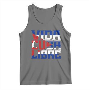 Viva Cuba Libre Tank Top Cuban Freedom Supporter TS12 Black Heather Print Your Wear