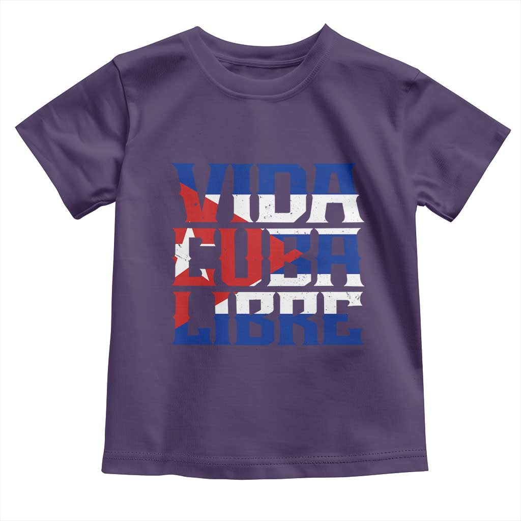 Viva Cuba Libre Toddler T Shirt Cuban Freedom Supporter TS12 Purple Print Your Wear