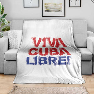 Viva Cuba Libre Throw Blanket SOS Cuba Stand With Freedom Movement TS12 Print Your Wear