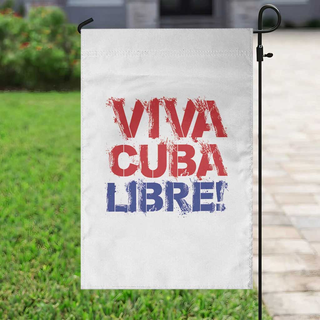 Viva Cuba Libre Garden Flag SOS Cuba Stand With Freedom Movement TS12 Print Your Wear
