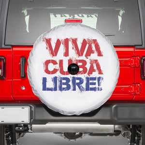 Viva Cuba Libre Spare Tire Cover SOS Cuba Stand With Freedom Movement TS12 White Print Your Wear