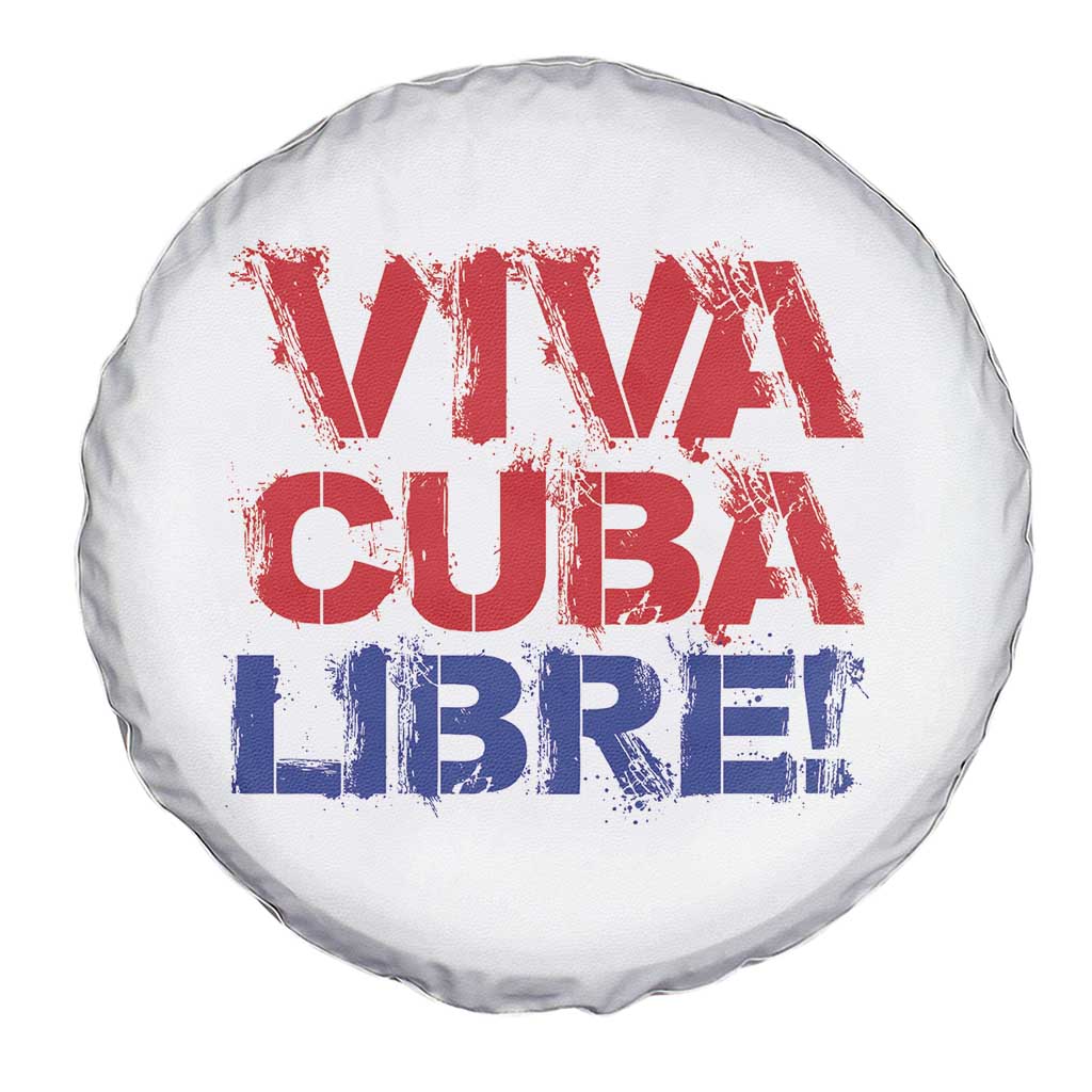 Viva Cuba Libre Spare Tire Cover SOS Cuba Stand With Freedom Movement TS12 Print Your Wear