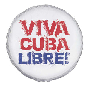 Viva Cuba Libre Spare Tire Cover SOS Cuba Stand With Freedom Movement TS12 Print Your Wear