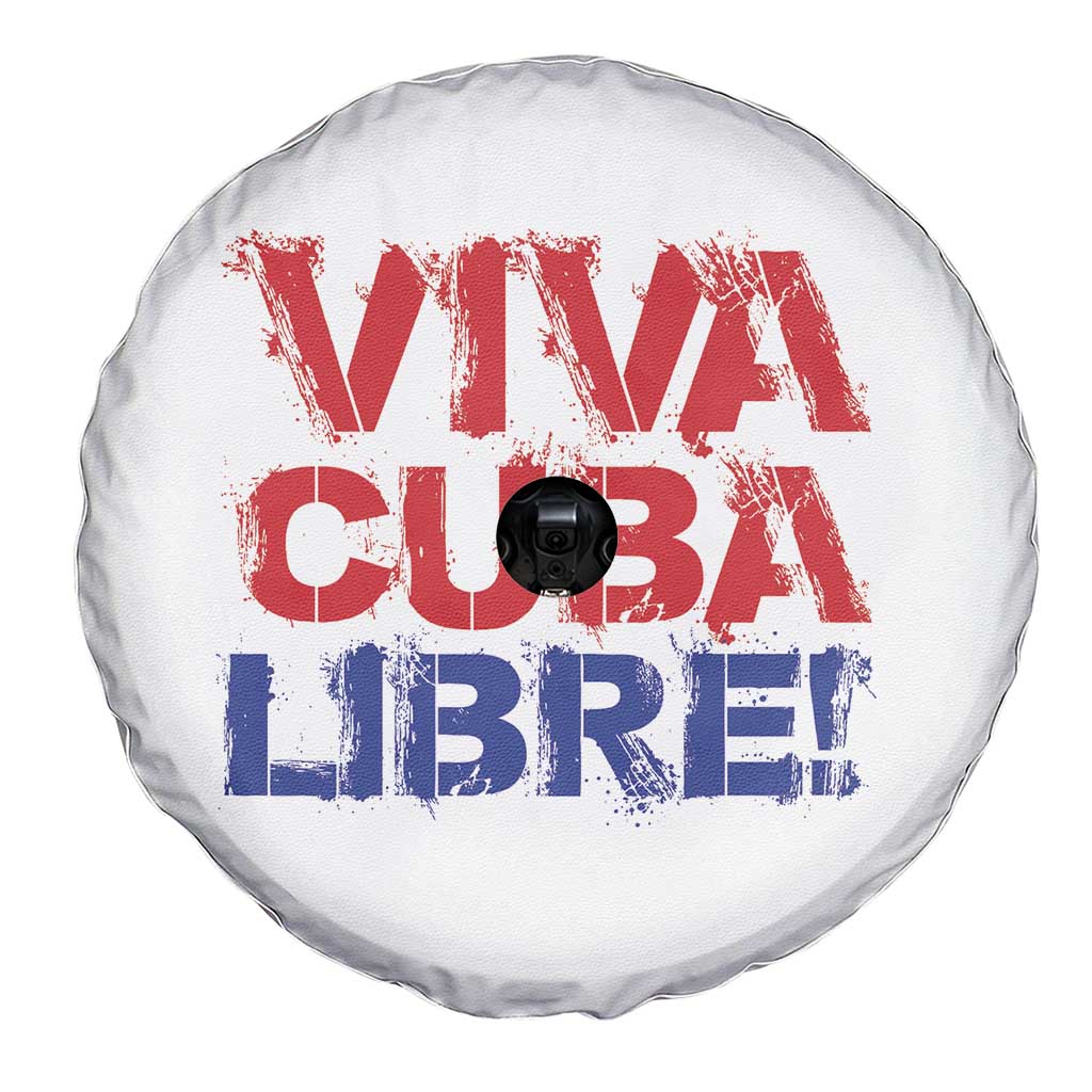 Viva Cuba Libre Spare Tire Cover SOS Cuba Stand With Freedom Movement TS12 Print Your Wear