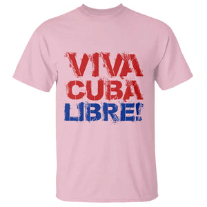Viva Cuba Libre T Shirt SOS Cuba Stand With Freedom Movement TS12 Light Pink Print Your Wear