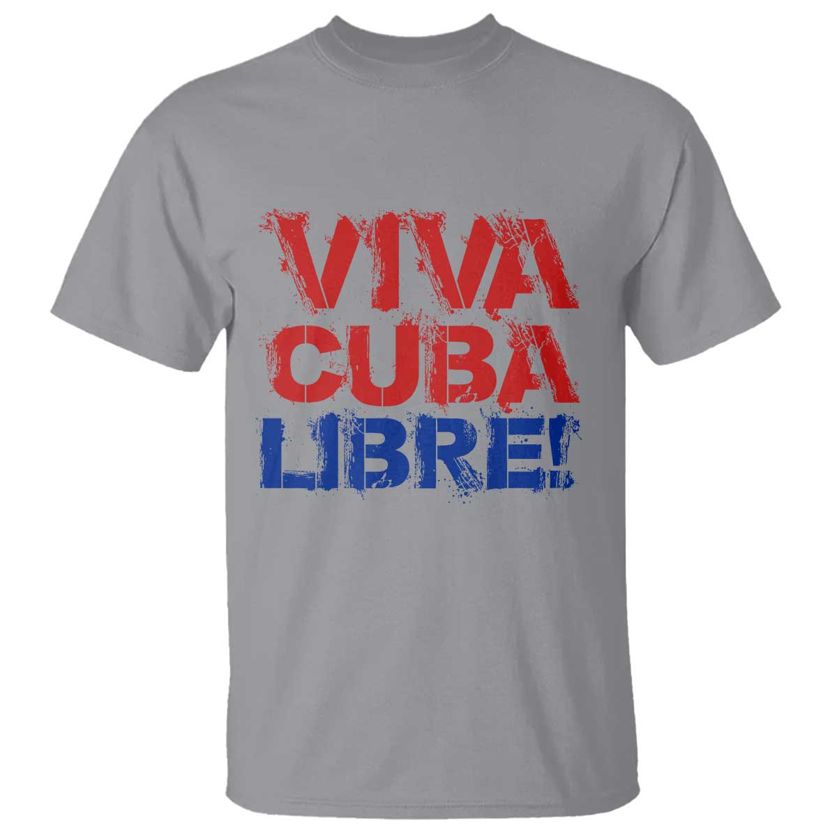Viva Cuba Libre T Shirt SOS Cuba Stand With Freedom Movement TS12 Sport Gray Print Your Wear