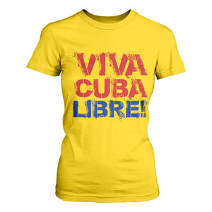 Viva Cuba Libre T Shirt For Women SOS Cuba Stand With Freedom Movement TS12 Daisy Print Your Wear