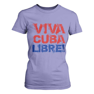 Viva Cuba Libre T Shirt For Women SOS Cuba Stand With Freedom Movement TS12 Violet Print Your Wear