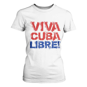Viva Cuba Libre T Shirt For Women SOS Cuba Stand With Freedom Movement TS12 White Print Your Wear