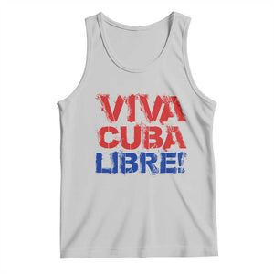 Viva Cuba Libre Tank Top SOS Cuba Stand With Freedom Movement TS12 Ash Print Your Wear