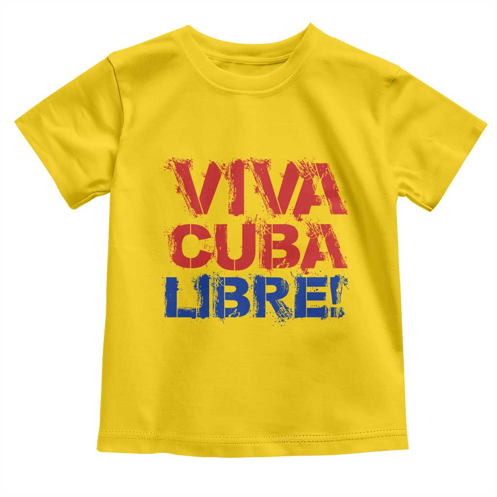 Viva Cuba Libre Toddler T Shirt SOS Cuba Stand With Freedom Movement TS12 Daisy Print Your Wear