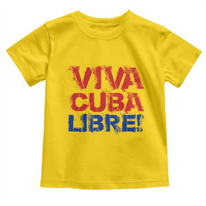 Viva Cuba Libre Toddler T Shirt SOS Cuba Stand With Freedom Movement TS12 Daisy Print Your Wear