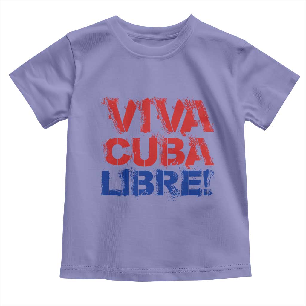 Viva Cuba Libre Toddler T Shirt SOS Cuba Stand With Freedom Movement TS12 Violet Print Your Wear