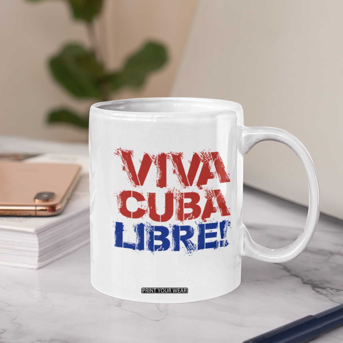 Viva Cuba Libre Coffee Mug SOS Cuba Stand With Freedom Movement TS12 Print Your Wear