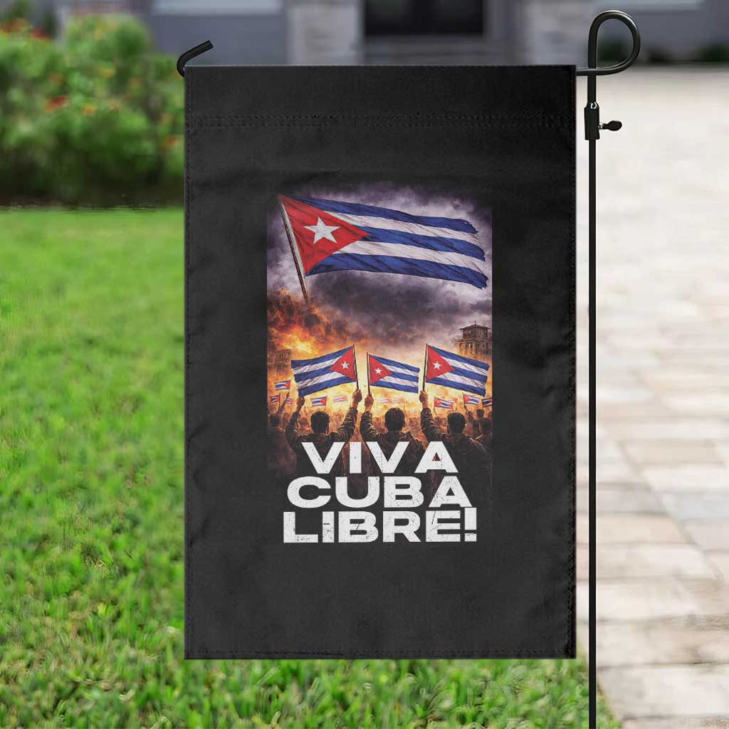 Viva Cuba Libre Garden Flag Cuban Freedom Protest TS12 Print Your Wear