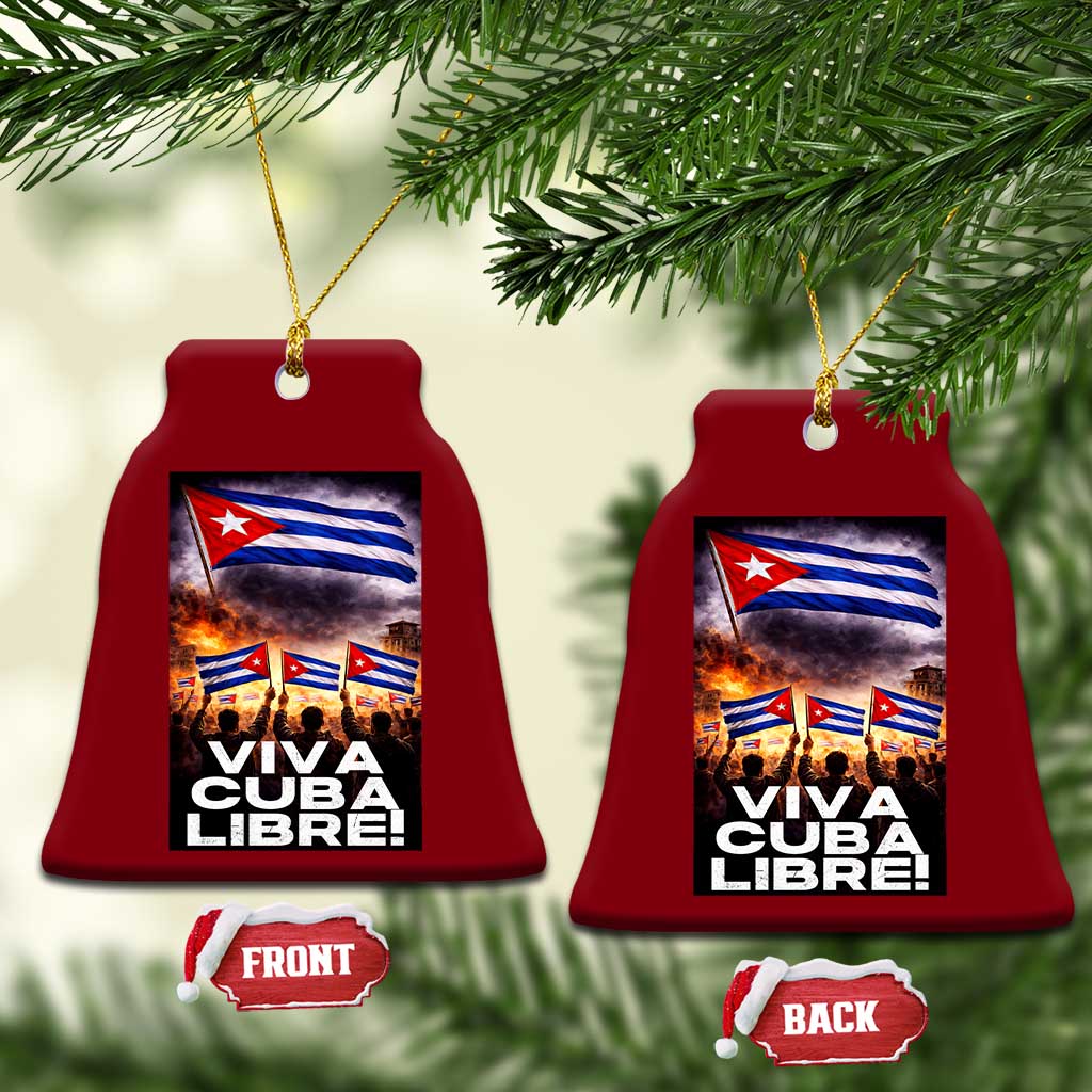 Viva Cuba Libre Ceramic Ornament Cuban Freedom Protest TS12 Print Your Wear