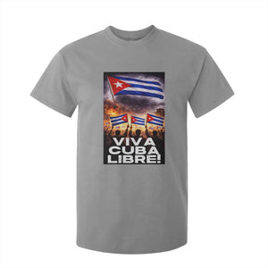 Viva Cuba Libre T Shirt For Kid Cuban Freedom Protest TS12 Sport Gray Print Your Wear