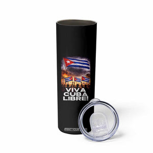 Viva Cuba Libre Skinny Tumbler Cuban Freedom Protest TS12 Print Your Wear