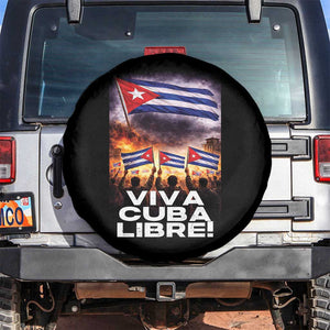 Viva Cuba Libre Spare Tire Cover Cuban Freedom Protest TS12 No hole Black Print Your Wear