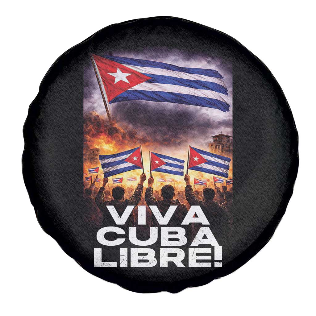 Viva Cuba Libre Spare Tire Cover Cuban Freedom Protest TS12 Print Your Wear