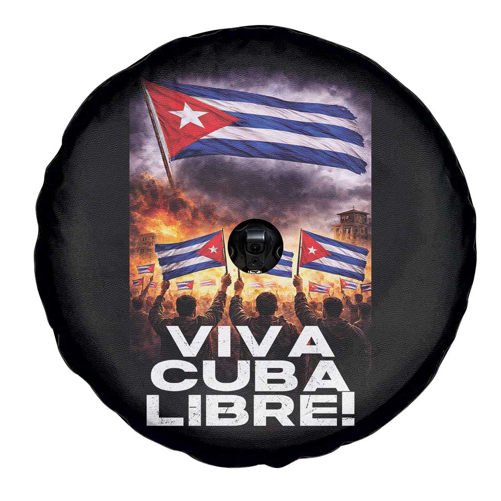 Viva Cuba Libre Spare Tire Cover Cuban Freedom Protest TS12 Print Your Wear