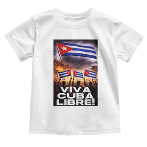 Viva Cuba Libre Toddler T Shirt Cuban Freedom Protest TS12 White Print Your Wear