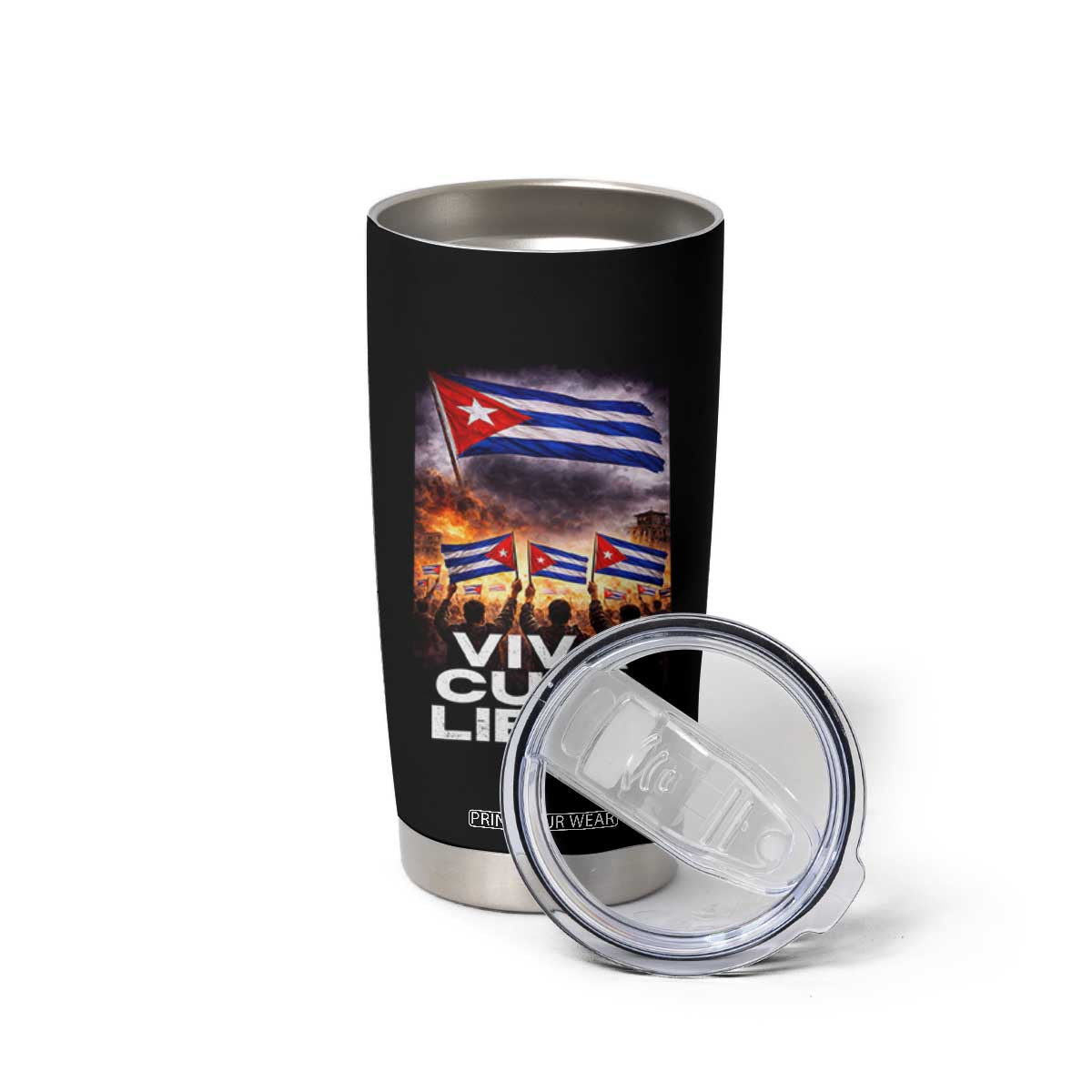 Viva Cuba Libre Tumbler Cup Cuban Freedom Protest TS12 Print Your Wear