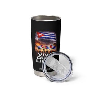 Viva Cuba Libre Tumbler Cup Cuban Freedom Protest TS12 Print Your Wear