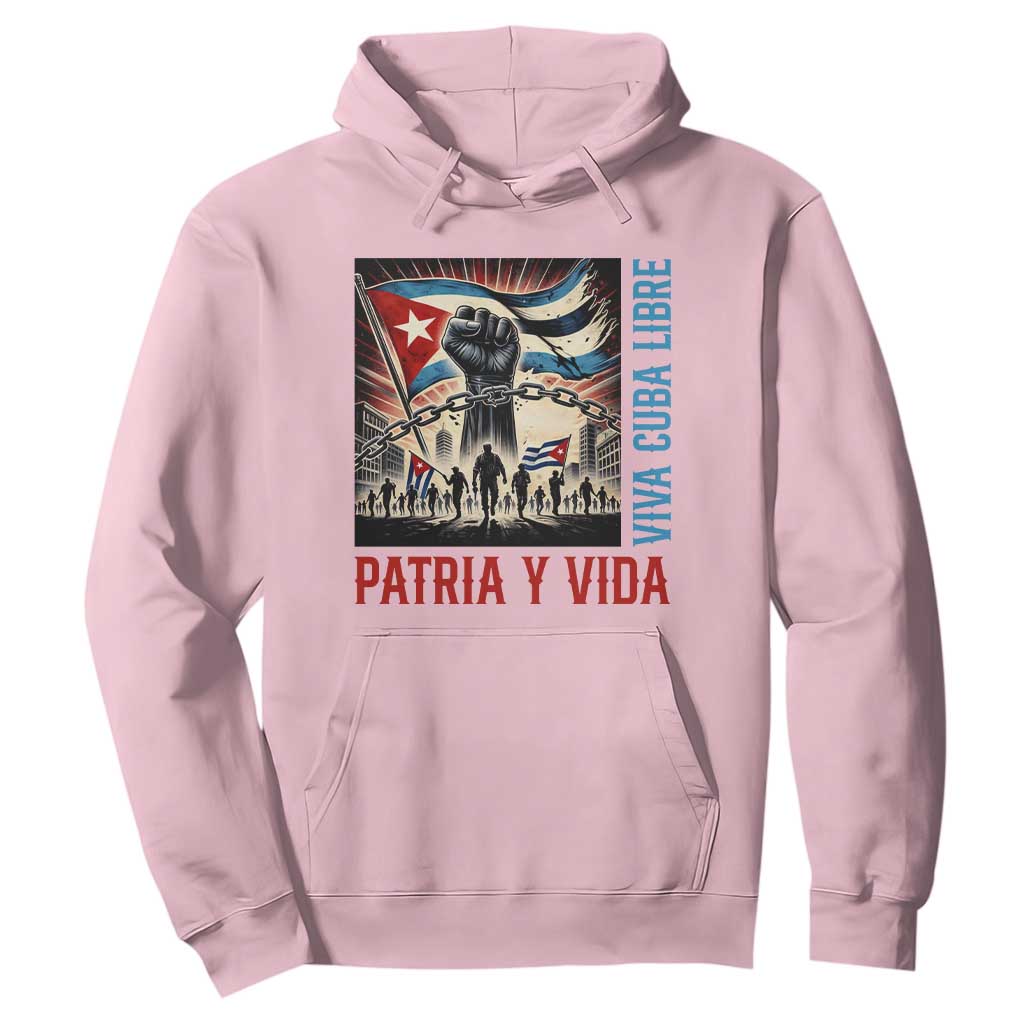 Cuban American Pride Hoodie Viva Cuba Libre Supporter TS12 Light Pink Print Your Wear