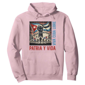 Cuban American Pride Hoodie Viva Cuba Libre Supporter TS12 Light Pink Print Your Wear