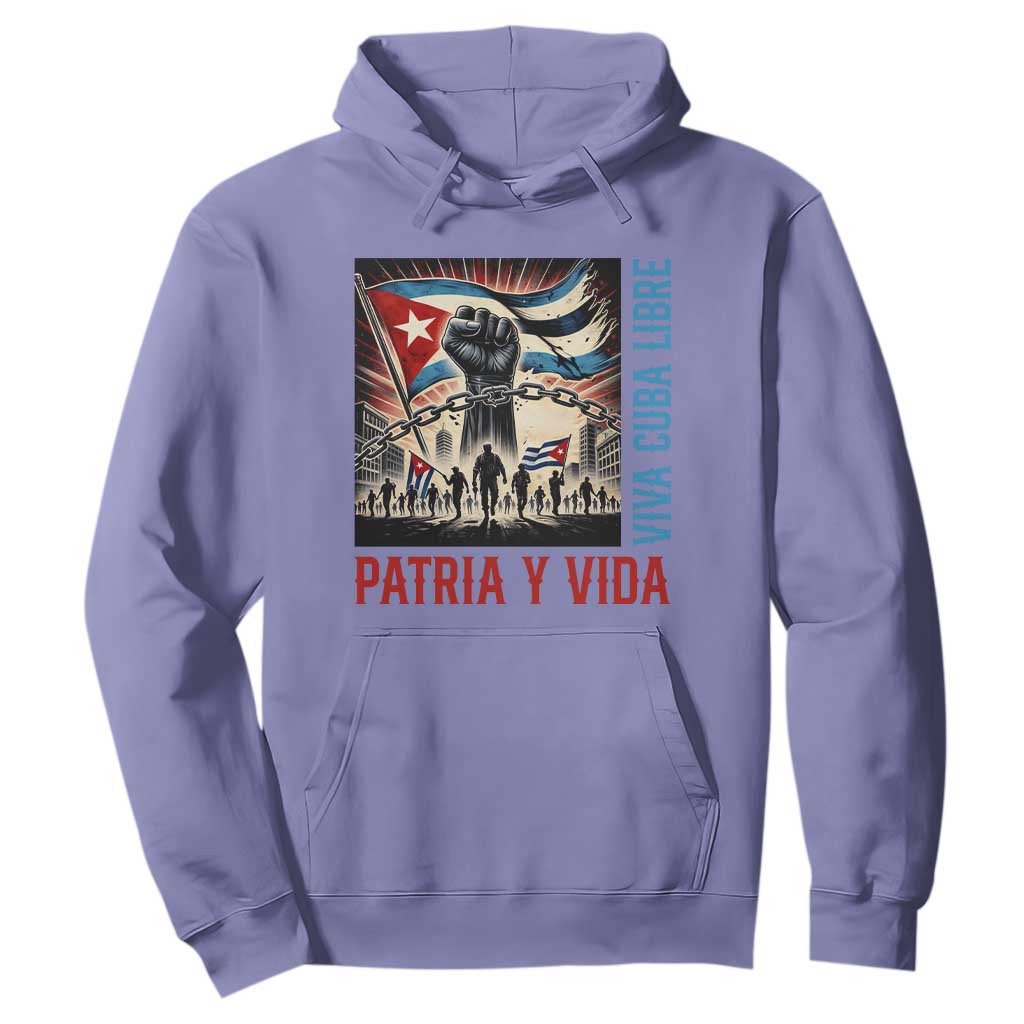 Cuban American Pride Hoodie Viva Cuba Libre Supporter TS12 Violet Print Your Wear