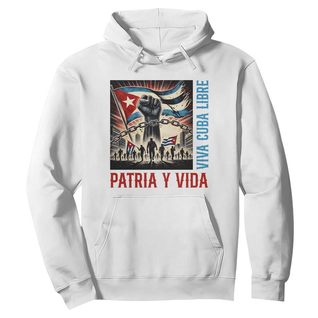 Cuban American Pride Hoodie Viva Cuba Libre Supporter TS12 White Print Your Wear