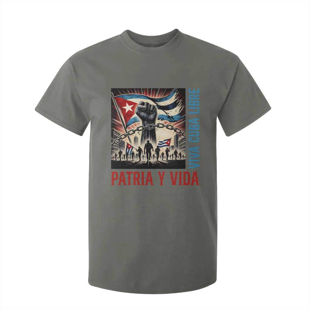 Cuban American Pride T Shirt For Kid Viva Cuba Libre Supporter TS12 Military Green Print Your Wear