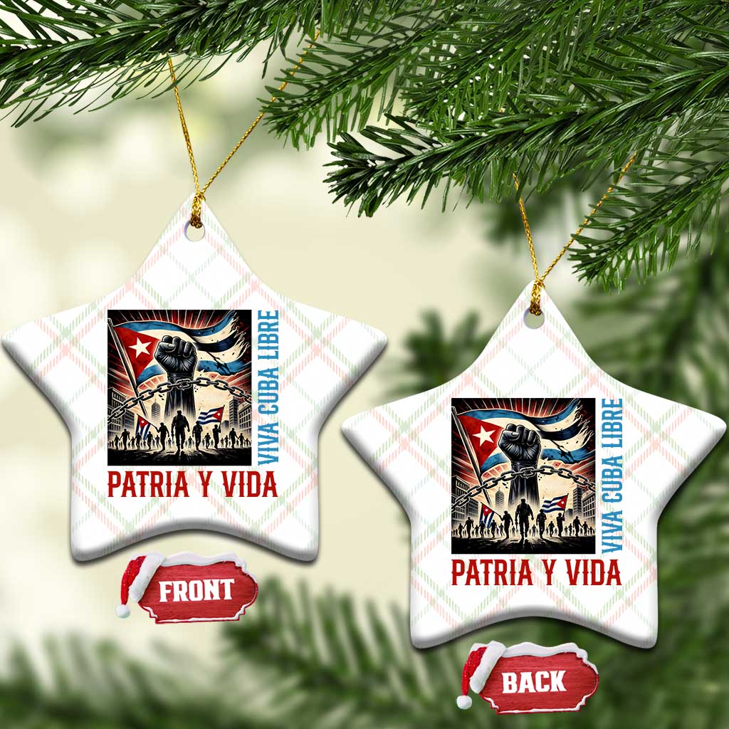 Cuban American Pride Ceramic Ornament Viva Cuba Libre Supporter TS12 Print Your Wear