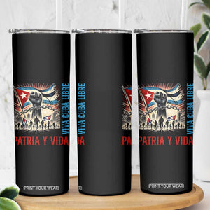 Cuban American Pride Skinny Tumbler Viva Cuba Libre Supporter TS12 Print Your Wear
